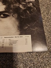 BOB DYLAN Hard Rain COLUMBIA LP EX-NM/EX Promo While Label 1976