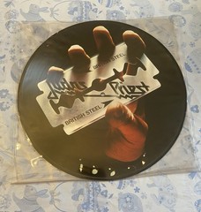 JUDAS PRIEST British Steel LP VG+ uk picture disc 2010 reissue back on black