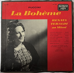 London RS 62001 Puccini La Bohème Tebaldi Erede Hi-Fidelity Vinyl Record