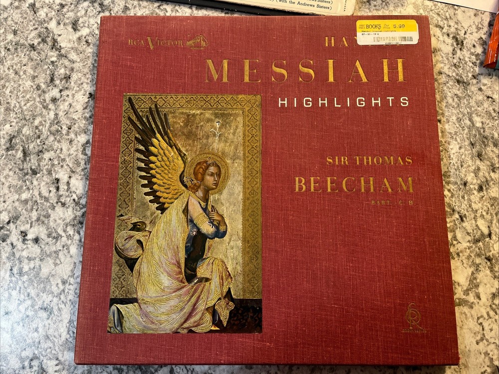 Vintage Vinyl Handel Messiah Highlights Sir Thomas Beecham