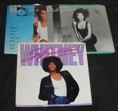 Whitney Houston,lot of 3,Picture Sleeve,45RPM