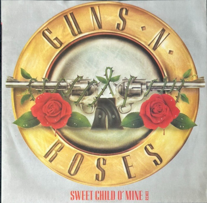GUNS ‘N’ ROSES SWEET CHILD O’ MINE 7” SINGLE GEFFEN GEF43 1988 + PIC SLEEVE