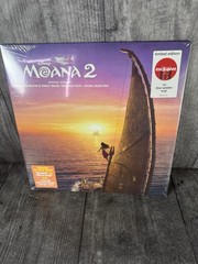 Moana 2 Soundtrack Vinyl, Moana 2 Movie OST Record, Blue Splatter LP