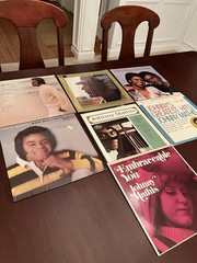 Lot Of 8 Vintage Vinyls Johnny Mathis Please See Pics For Titles Of Albums