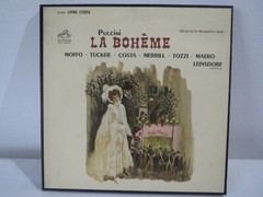 Puccini La Bohème Moffo Tucker Costa Merrill 2 x Vinyl LP Box Set Album 1962