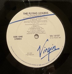 The Flying Lizards – The Flying Lizards (1979; VA 13137) PROMO LP Monarch Press