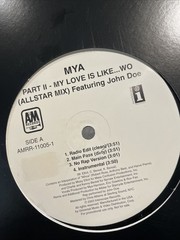 MYA Part ll My Love Is Like Wo Allstar Mix 12” Vinyl Record Swizz Cassidy