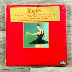 Kanye West My Beautiful Dark Twisted Fantasy 3 LP Vinyl Records LIMITED EDITION