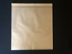 200 Record Sleeves Resealable Flap clear Plastic Outer 33 RPM LP Cover Album bag