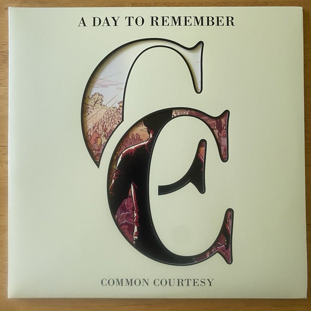 A Day To Remember- Common Courtesy Double Cream W/Gray Splatter Vinyl Record