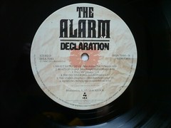 The Alarm Declaration Vinyl LP 68 Guns Mike Peters *READ! MARKS CRACKLE SKIPS*