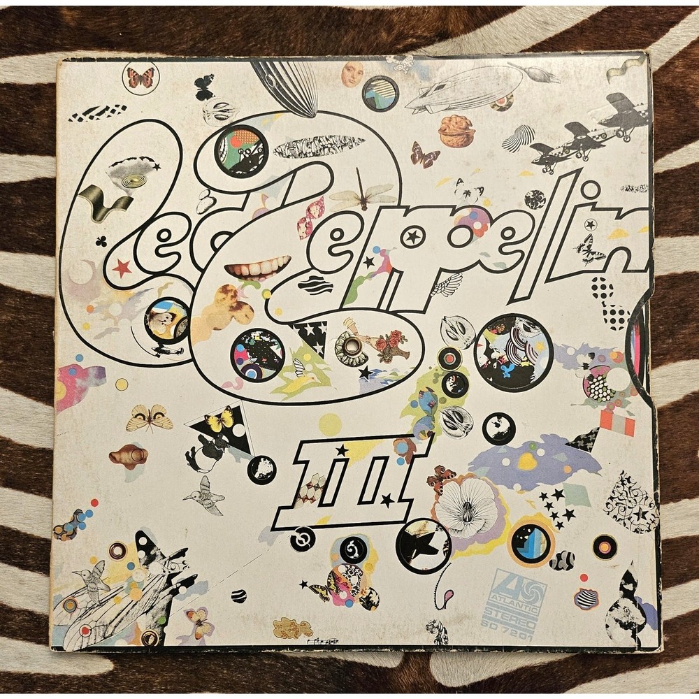 Vintage 1970 Led Zeppelin III, LP, Atlantic Stereo SD7201, Near Mint Record