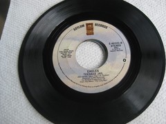 Lot of 3 EAGLES 45 rpm ASYLUM records-Hotel California, Heartache Tonight, more