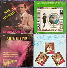 4 Spanish Christian Xian Gospel LPs Teresa Mota David Ortiz Jose Luis Santiago