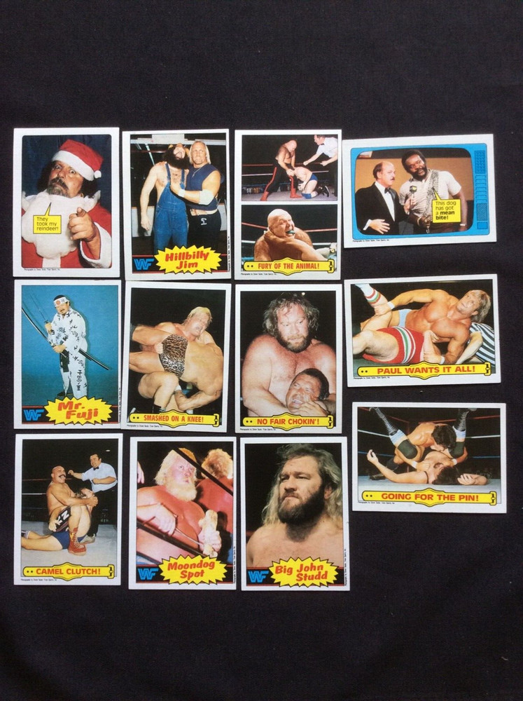 HULK HOGAN TRADE CARD WWF WRESTLING ALBUM 12 TRADE CARDS 1st EDITION 1985