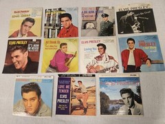 45 RPM RECORD PICTURE SLEEVE ELVIS PRESLEY LOT Of 11 Vinyl 7 Inch Shook Up READ