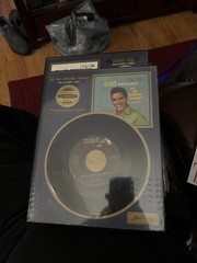 Framed Authorized Collector’s Edition Elvis Presley 45 rpm Lot of 9 New