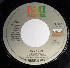 Sheena Easton 45 RPM Jimmy Mack / Money Back Guarantee VG++ F6