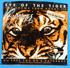 SURVIVOR EYE OF THE TIGER 7″ 45 RPM 1982 GREAT CONDITION! VG+/VG+!!A