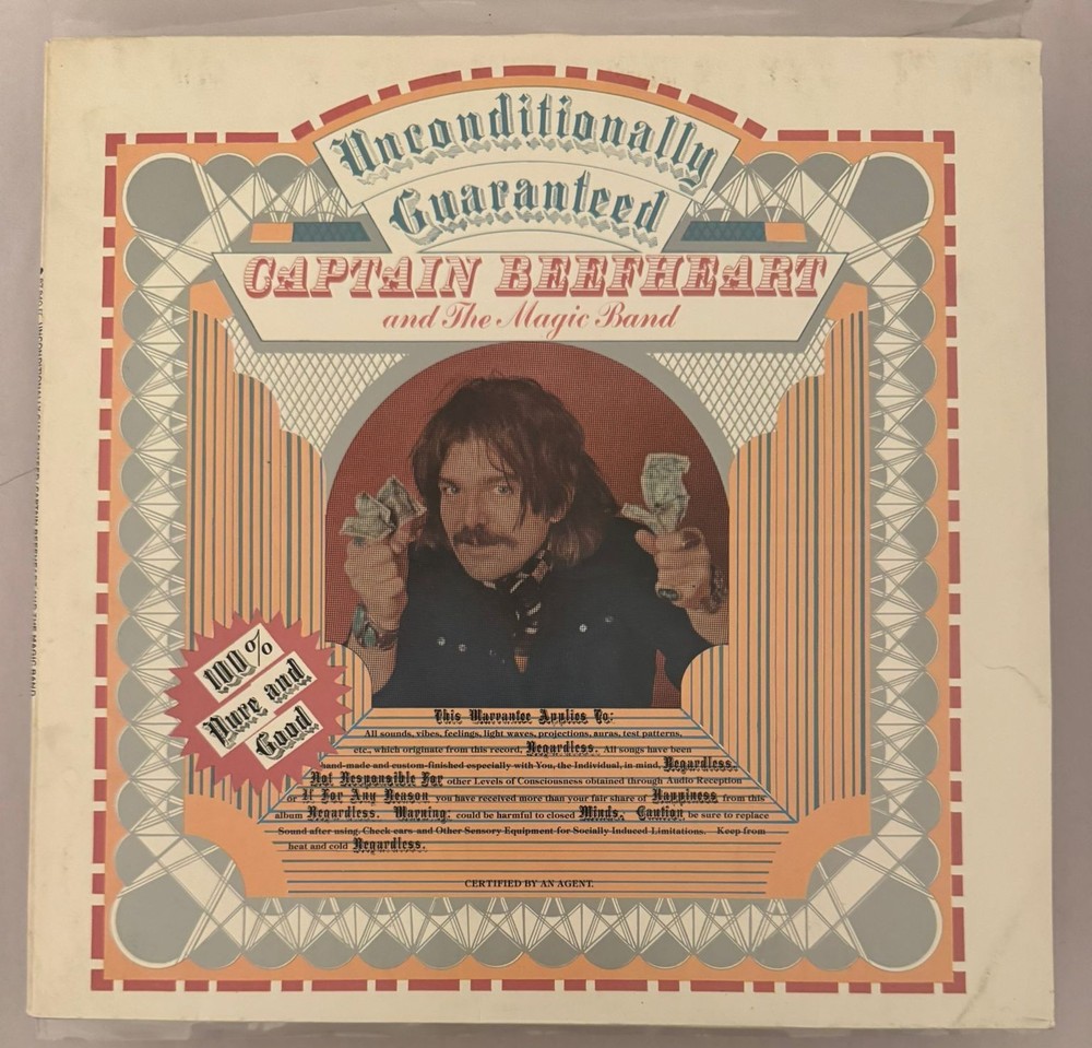 CAPTAIN BEEFHEART AND THE MAGIC BAND – UNCONDITIONALLY GUARANTEED – VINYL LP A17