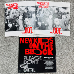 3 New Kids On The Block 45 Vinyl Singles Please Don’t Go Girl & (2) You Got It