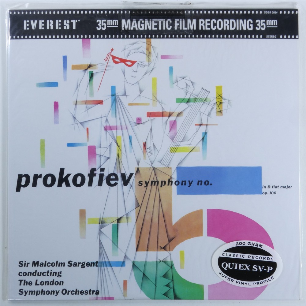 PROKOFIEV Symphony No. 5 SARGENT – EVEREST / CLASSIC LP NM 200g B616