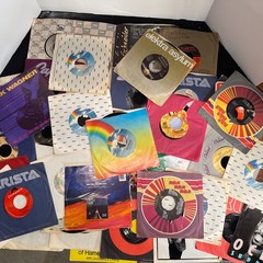 Vinyl 45 RPM Records 70s 80s lot of 42 Total – with Dust Covers PHOTOS