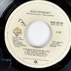 Rod Stewart – The Best Days Of My Life 7″ Single 1979 Warner Bros. Pop Rock 45