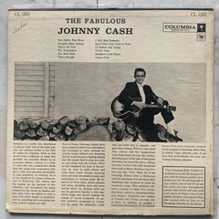 Johnny Cash the Fabulous LP Vinyl Record Cl1253