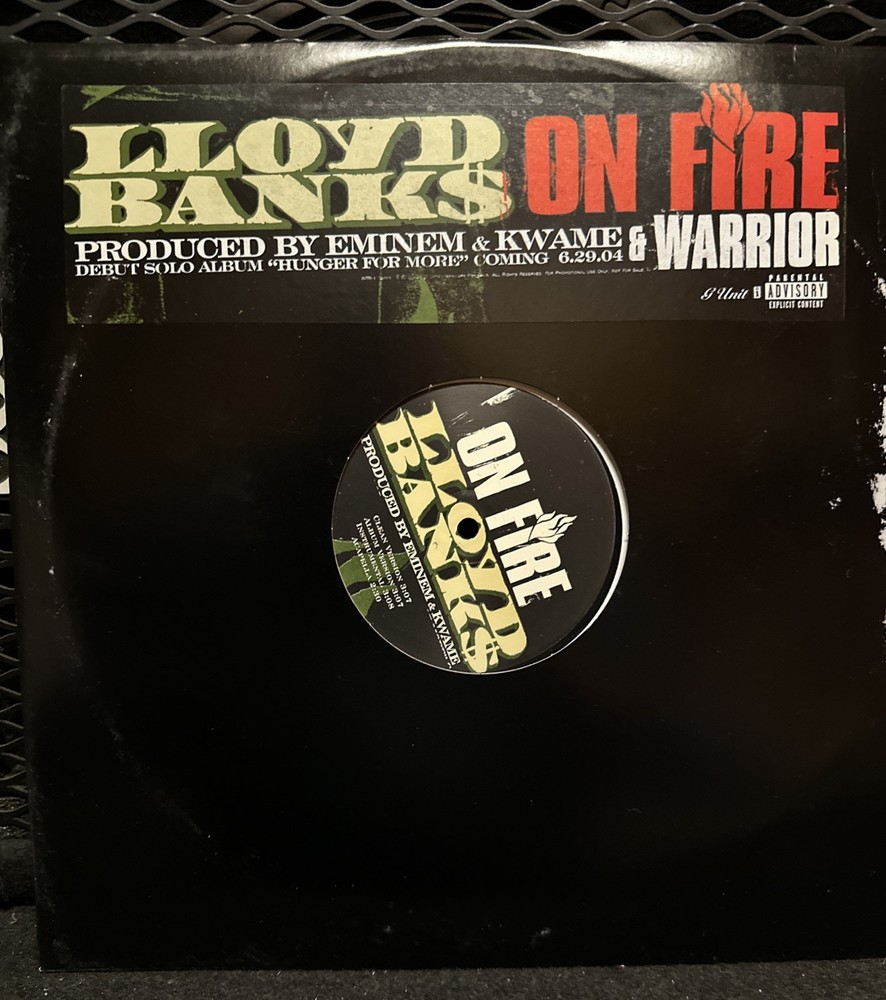 Lloyd Banks (On Fire / Warrior) 12 Inch Vinyl Record 2004 8 Mixes “New” promo