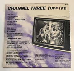 Channel 3 – Fear of Life ORIGINAL 1982 Posh Boy LP (PBS 128 First Press SoCal
