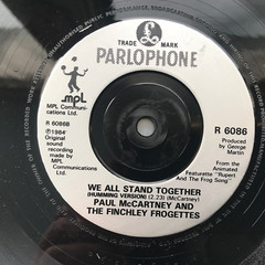 Paul McCartney AND THE FINCHLEY FROGETTES WE ALL STAND TOGETHER UK 45 VG++