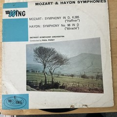 Mozat & Haydn Symphonies. Detroit Symphony / Paul Paray (WL1049) 1957 (LP)