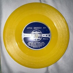 Vintage 1960 Little Drummer Boy 7″ 78 RMP VG+/VG+ Golden Records ‎– R617 Yellow