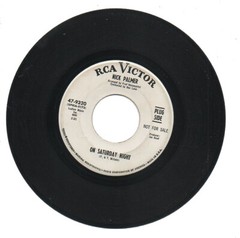 NICK PALMER 45 RPM Pro Record “ON SATURDAY NIGHT” / “OFF KEY” Soul-Pop 1967 EX-