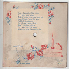 Happy Birthday Vocalist Johnny Olsen VOCO Record Card Greeting