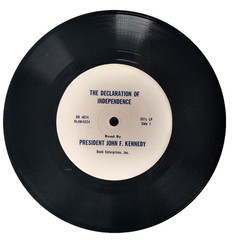 President John F. Kennedy Reading Declaration of Independence 45 rpm (VG)