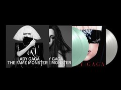 LADY GAGA The Fame Monster Silver & Coke Bottle Clear Colored Vinyl 3LP PRESALE!