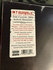 My Chemical Romance Three Cheers Sweet Revenge Deluxe Spotify Clear Red Vinyl