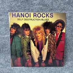Hanoi Rocks: Self Destruction Blues (Blue Vinyl LP 1989 Geffen)Limited Ed VG+