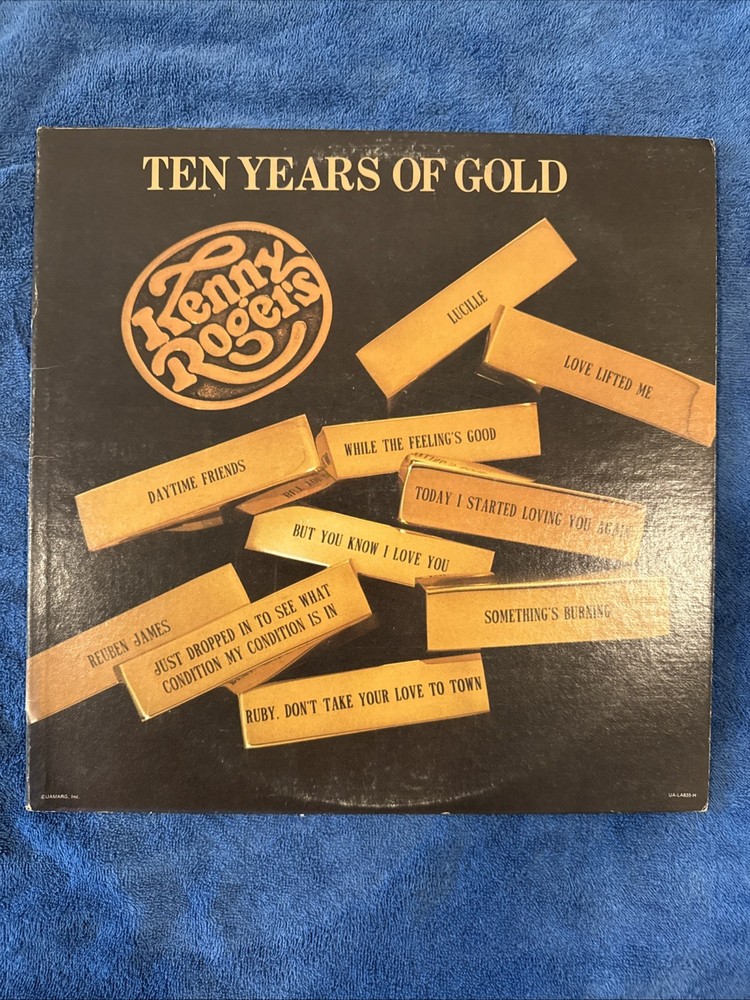 Vinyl Record LP Kenny Rogers Ten Years of Gold VG