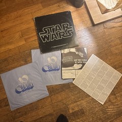 Vintage 1970s Starwars Vinyl Album SLEEVE ONLY With Inserts
