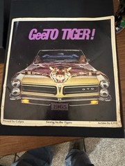 1965 Pontiac GTO Dealer Promotional Record w/cover