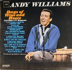 60’s ANDY WILLIAMS LP Days Of Wine And Roses g-VG+ stereo CL 2015