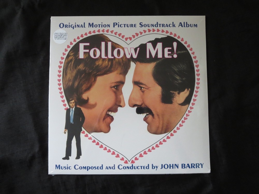 JOHN BARRY, Follow Me! Original Soundtrack Clear Vinyl New Old Stock Sealed LP