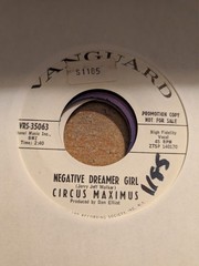 PSYCH Circus Maximus Lonely Man / Negative Dreamer Girl Vanguard 1968 VG+ PROMO