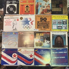 16x 12″ LP Record Lot Mixed Grade G+ to VG+ Oldies Compilations