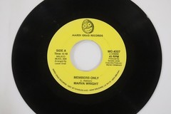 Rare MARVA WRIGHT 45 Members Only / You Send Me MARDI GRAS 207 Funk Soul R&B ’95