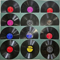 Twelve 78 RPM 10″ Records Lot #ANY: 1940s 1950s Vocal EZ Jazz Swing Crooner Pop