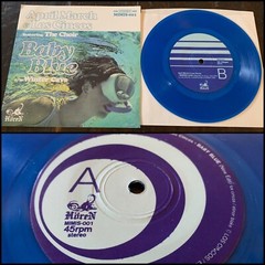 APRIL MARCH & LOS CINCOS Baby Blue 7” Blue Vinyl NEW UNPLAYED-The Shitbirds
